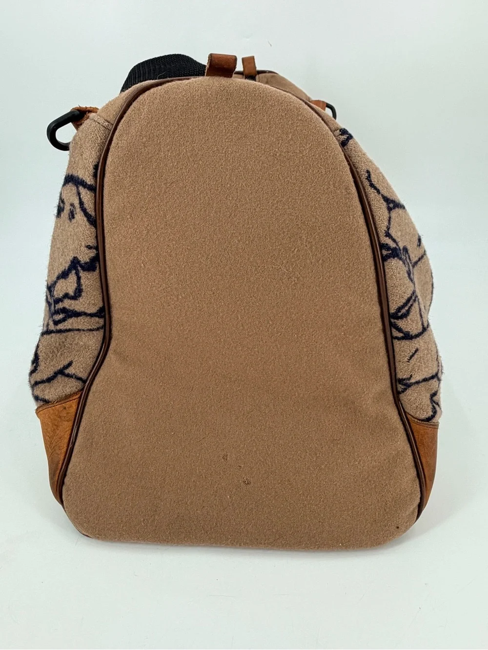 Vintage Pendleton Buffalo Wool Leather Duffle Overnight Bag FLAWS